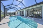 Pool Area and Covered Lanai of Palm Beach